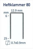 TJEP BE-80 L= 8mm Capse zincate 12,8mm Box 9.000 pcs.