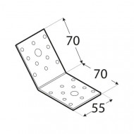 KLR 2 Colțar pentru unghi de 135° 70x70x55x2,5 mm - Img 2