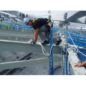 Plase de siguranta 7,5x15 m fara noduri System S conform EN 1263-1 (bordate cu coarda, fara corzi ancorare) ochi romb ( patrat ) 7,5x15 m - Img 8