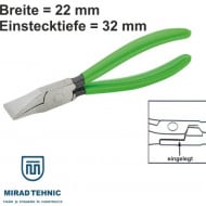 Cleste indoit tabla drept, latime 22 mm, adancime lucru 28 mm - Img 1