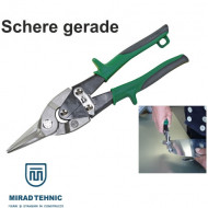 Foarfeca dublu articulata taiere figuri 240 mm - Taiere dreapta