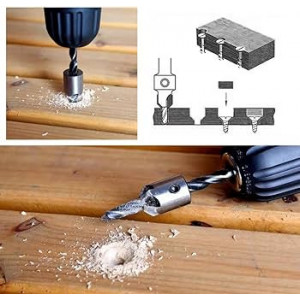 Tesitor HSS pentru lemn- zenc la 90° pt. burghiu Ø10 mm - Img 2