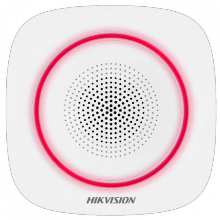 Alarma fără fir Hikvision cu led Rosu, WiFi DS-PS1-I-WE-R