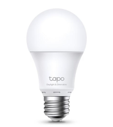 Bec LED inteligent TP‑Link Tapo L510E Wi‑Fi E27, 8.7W, 806 lumeni, 2700K, reglabil, Wi‑Fi 2.4GHz, durata de viata 15.000 ore, unghi fascicul 220°, dimensiuni 115x60 mm, certificari CE si RoHS, control smart prin aplicatie - Img 2