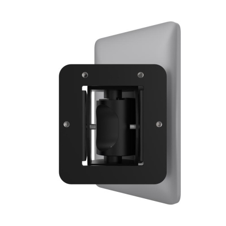 Bracket montaj Hikvision DS‑KAB6‑W1, suport ajustabil pentru accesorii control acces, cu posibilitate de rutare a cablurilor pe partea inferioara si unghi reglabil ±45° (stanga/dreapta) si ±15° (sus/jos) pentru instalare usoara si flexibilitate - Img 2