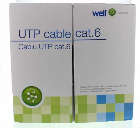 Cablu UTP cat. 6 WELL UTP6E-CU-305-WL