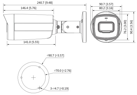 Cameră Dahua Bullet IR HDCVI 4K DH-HAC-HFW1800TH-I8 - Img 6