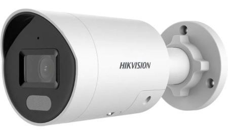 Camera HikVision IP 4MP Smart Hybrid Light with ColorVu Fixed Mini Bullet cu microfon incorporat DS-2CD2047G2H-LIU(EF)