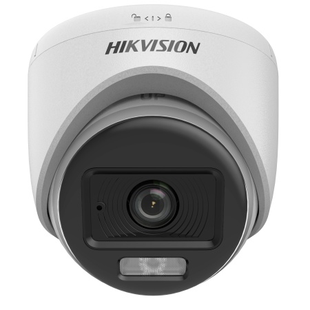 Camera supraveghere analogica ColorVu HikVision turret 3K DS-2CE70KF0T-LPFS(2.8mm), 2960×1665, ColorVu 24/7 color, Smart-Hybrid Light, IR 20m, white light 20m, 4‑in‑1 TVI/AHD/CVI/CVBS, IP67 - Img 2