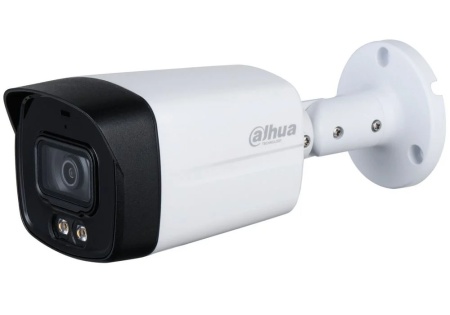 Camera supraveghere analogica Dahua bullet 5MP HAC-HFW1509TLM-A-LED-0360B(3.6mm) Full-color, imagini color 24/7, microfon incorporat, WDR 120dB, lumina LED 40m, 4 in 1 (CVI/CVBS/AHD/TVI), protectie IP67, rezolutie 5MP, carcasa metal - Img 2