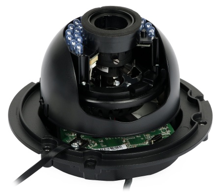 Camera supraveghere analogica HikVision Dome 2MP DS-2CE56D0T-VPIR3E(2.8-12mm), lentila varifocala manuala, IR 40m, PoC (Power over Coax), Smart IR, protectie IP67 si IK10, carcasa metalica, 2D DNR, Turbo HD - Img 3