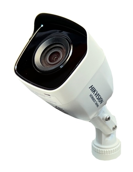 Camera supraveghere analogica HikVision HiWatch Bullet 5MP HWT-B150-P(2.8mm), Rezolutie Super HD, Night Vision IR 20m, Semnal 4 in 1 TVI/AHD/CVI/CVBS, Protectie IP66, Carcasa plastic, Imagine clara noaptea - Img 2