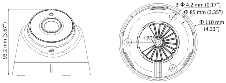 Camera supraveghere analogica Turret 2 MP HikVision DS-2CE56D0T-IT3F(2.8mm)(C), rezolutie Full HD, tehnologie EXIR 2.0, infrarosu 40m, protectie IP67, 4 in 1 (TVI/AHD/CVI/CVBS), lentila fixa, carcasa metal si plastic - Img 5