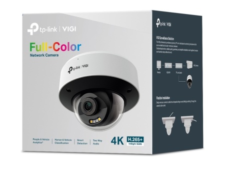 Camera supraveghere exterior VIGI TP-Link dome 4MP Insight S245 (2.8 mm), Super HD cu imagine Full‑Color 24 h, clasificare persoane si vehicule, detectie smart, audio bidirectional, IP67 rezistenta la apa si IK10 antivandal, H.265+ - Img 4
