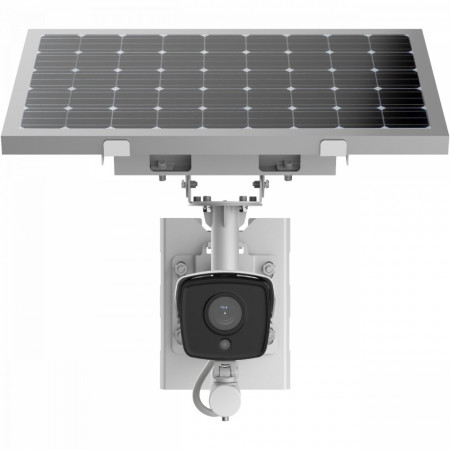 Camera supraveghere IP 4G HikVision bullet 2MP DS-2XS6A25G0-I/CH20S40 sistem solar, DarkFighter, WDR 120dB, panou fotovoltaic 40W, slot SIM 4G LTE, management baterie, IP66, IR 30m, fara acumulator inclus - Img 2