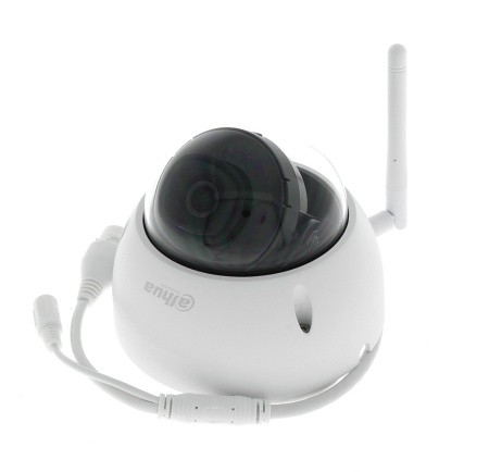 Camera supraveghere IP Dahua dome 2MP IPC-HDBW1230DE-SW-0280B2.8 conexiune Wireless, Full HD, infrarosu 30m, lentila fixa 2.8mm, slot card microSD, protectie exterior IP67, compatibil XVR seria I3, aplicatie mobila, design alb - Img 5