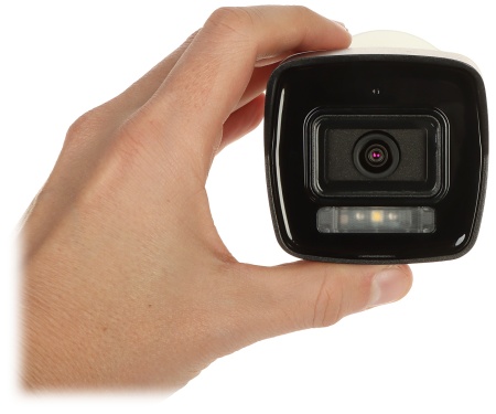 Camera supraveghere IP HikVision bullet 2MP DS-2CD1023G2-LIU(2.8mm), tehnologie Smart Hybrid Light, H.265+, microfon incorporat, protectie IP67, slot card 512GB, detectie om si vehicul, analiza video inteligenta - Img 2