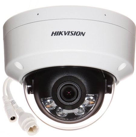 Camera supraveghere IP HikVision dome 4MP DS-2CD1143G2-LIU(2.8mm) Smart Hybrid Light, iluminare inteligenta IR si Lumina Alba, detectie om/vehicul, microfon incorporat, H.265+, protectie IP67, IK08, slot card MicroSD - Img 2