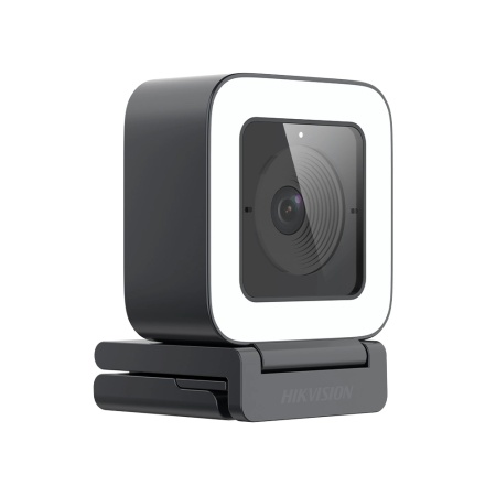 Camera web AI Hikvision 4MP IDS-UL4P/BK, 2K @ 60fps, Auto Framing, focalizare automata SAF, iluminare LED 5 trepte, microfon dual, interfata USB-A/C, trepied inclus, AI Face Beautification - Img 2