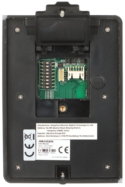 Cititor carduri acces HikVision Pro Mifare DS-K1108AM, frecventa 13.56MHz, protocoale RS-485, Wiegand si OSDP, citire carduri M1/Desfire/Felica, functie tamper anti-sabotaj, buzzer status incorporat, montaj aparent - Img 8