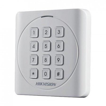 Cititor de carduri HikVision DS-K1801MK, tehnologie duala Mifare 1 (13.56MHz) si EM (125kHz), interfata Wiegand (W26/W34), protectie IP65, beeper incorporat, carcasa PC+ABS, montaj la interior sau exterior, fara tastatura - Img 3