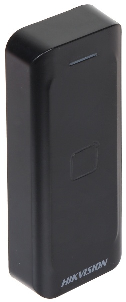 Cititor de carduri HikVision DS-K1802, tehnologie duala Mifare 1 (13.56MHz) si EM (125kHz), tastatura integrata, interfata Wiegand (W26/W34), protectie IP65, beeper incorporat, carcasa PC+ABS, montaj la interior sau exterior - Img 2