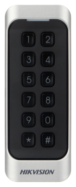 Cititor de carduri si tastatura Hikvision Pro DS-K1107AMK, frecventa 13.56MHz Mifare, procesor 32-bit, protocol RS-485, Wiegand W26/W34, OSDP, protectie antisabotaj, buzzer, functie Watchdog, upgrade online - Img 4