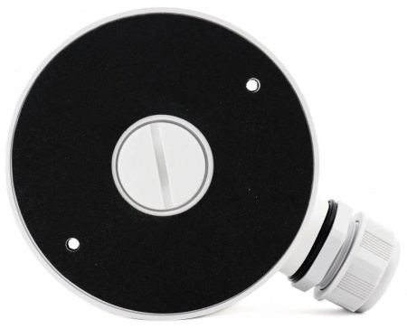 Doza jonctiune camera supraveghere Hikvision DS-1280ZJ-DM18, material aliaj de aluminiu, montaj pe perete sau tavan, management cabluri, rezistenta la intemperii, design compact, accesorii fixare - Img 3