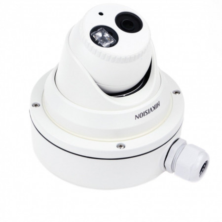 Doza jonctiune camera supraveghere Hikvision DS-1280ZJ-M, material aliaj de aluminiu, culoare alb Hikvision, montaj pe perete sau tavan, gestionare eficienta cabluri, rezistenta la intemperii, accesorii fixare incluse - Img 2