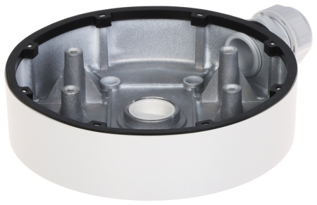 Doza montaj Hikvision Junction Box DS-1280ZJ-DM55, aliaj aluminiu, culoare alb (Hikvision White), ideala pentru protectia conexiunilor si cablurilor - Img 2