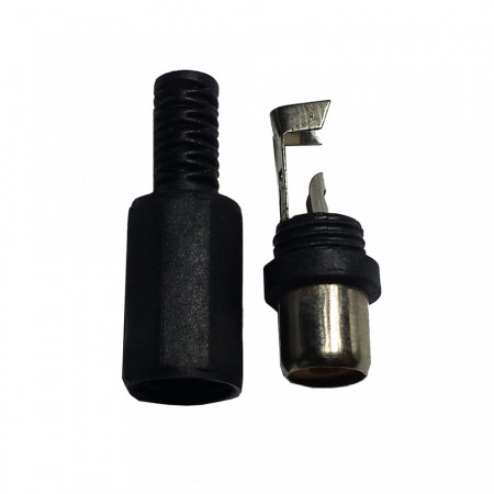 Mufa RCA mama Mekpro MK030-RCAMN, constructie din plastic rezistent, culoare neagra, ideala pentru conexiuni audio si video in sisteme de securitate sau multimedia, montaj facil pe cablu, conexiune stabila si sigura - Img 2