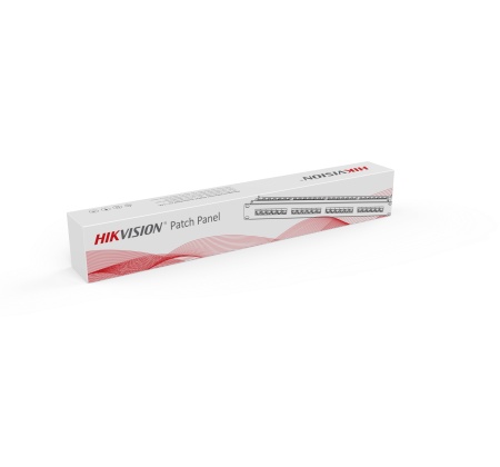 Panou cablare retea Cat6 HikVision DS-1CP6U24-1U, patch panel 1U, 24 porturi, suport TIA 568A/B, 250 MHz, 22-24 AWG, design Press-Fit ecologic, extractie frontala, instalare si mentenanta usoara - Img 2