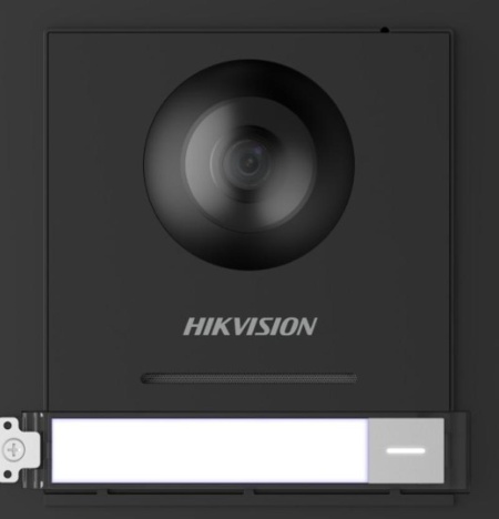 Post exterior videointerfon modular IP HikVision DS-KD8003-IME1(B)/Flush montaj ingropat, camera 2MP Full HD, Fish-eye, 2 relee, iesire alimentare yala 12V, configurare WEB, protectie IP65, alimentare PoE sau 12VDC - Img 2
