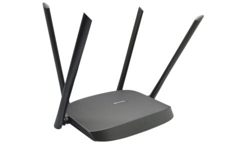 Router Wi‑Fi HikVision DS‑3WR12C, dual‑band cu 4 antene amplify 5 dBi, tehnologie beamforming pentru optimizare semnal, comutare inteligenta dual‑band si sincronizare cont broadband pentru conexiune wireless stabila - Img 2