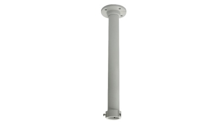 Suport de tavan tip pendul Hikvision DS-1662ZJ pentru camere PTZ, lungime brat 50cm, fabricat din aliaj de aluminiu, culoare Hikvision White, design robust pentru exterior si interior, ideal pentru montaj in spatii cu tavan inalt sau depozite - Img 2