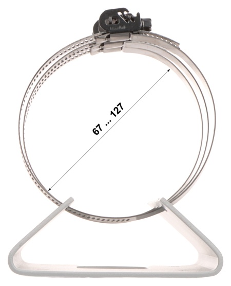 Suport stalp vertical HikVision DS-1475ZJ-SUS, montaj camere Bullet si Dome, material otel inoxidabil, culoare Hikvision White, design robust pentru exterior, compatibilitate universala accesorii, prindere sigura - Img 5