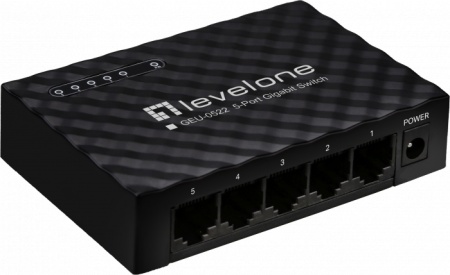 Switch Gigabit Level1 GEU-0522 Unmanaged, 5 porturi 10/100/1000Mbps, suport Jumbo Frames 15K, eficienta IEEE 802.3az, arhitectura non-blocking, auto-learning MAC 2K, montaj desktop sau perete, fanless - Img 2