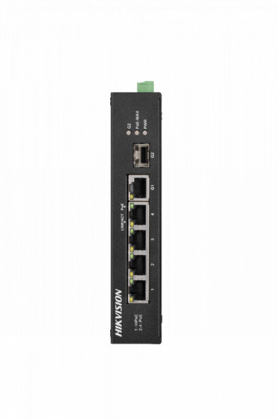 Switch HikVision 4 porturi PoE si doua porturi UpLink DS-3T0306HP-E-HS