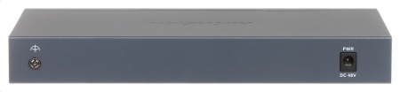 Switch PoE HikVision Gigabit Unmanaged 8 Porturi DS-3E0510P-E, 8 x PoE 10/100/1000 Mbps, 1 x Uplink RJ45, 1 x Uplink SFP, putere totala PoE 110W, protectie supratensiune 6KV, optimizat transmisie video, plug and play - Img 2