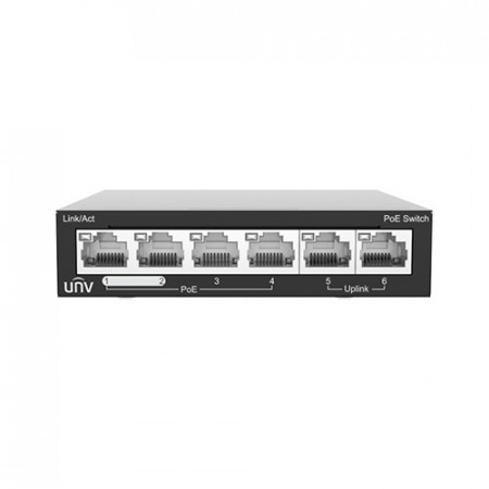 Switch UNV 4 porturi PoE 2 Porturi Uplink RJ45 NSW2020-6T-POE-IN