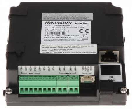 Unitate principala videointerfon modular HikVision DS-KD8003-IME1, camera 2MP HD Fisheye, IR, 1 buton apel, 2 relee comanda yala, alimentare PoE/12V, protectie IP65, configurabil prin module, seria Pro - Img 3