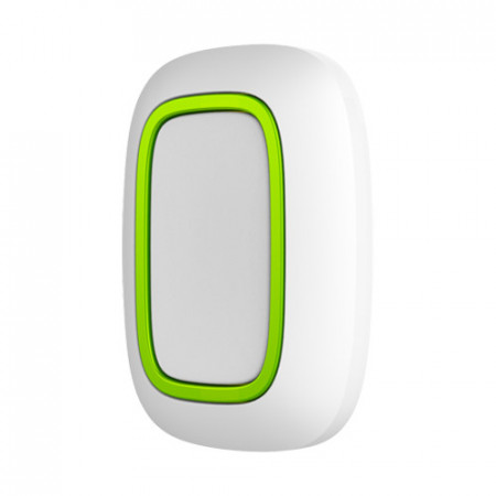 Buton panica si automatizare wireless Ajax Button Jeweller, protectie la apasare accidentala (dubla/lunga), distanta 1300m, IP55, control scenarii smart home, criptare AES, autonomie baterie pana la 5 ani, alb - Img 2