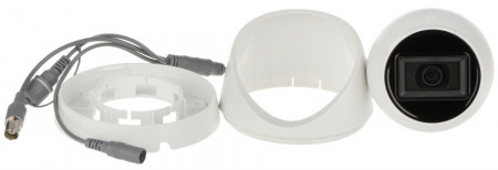 Camera supraveghere analogica HikVision Turret 5MP DS-2CE78H0T-IT3E(2.8mm)(C), PoC, rezolutie 2560 x 1944, lentila fixa 2.8mm, distanta IR 40m, alimentare prin cablu coaxial, protectie intemperii IP67 - Img 2