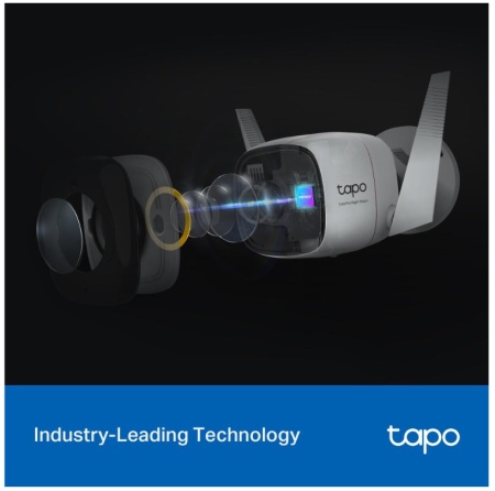 Camera supraveghere interior/exterior TP-Link Tapo C310, 3MP Ultra HD, Wi-Fi/Ethernet, night vision pana la 30 m, detectie miscari cu notificari, alarma sonora/luminoasa, audio bidirectional, microSD 512 GB, control vocal Alexa/Google Assistant - Img 2