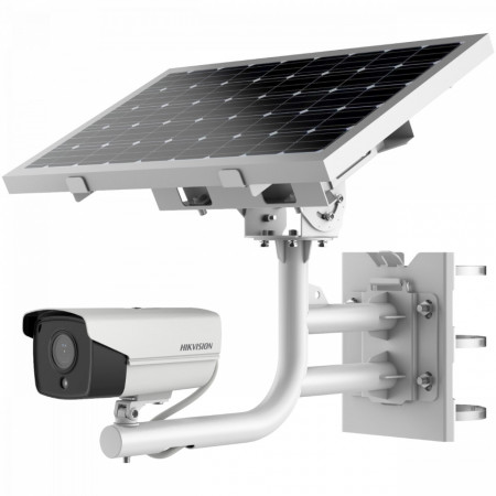 Camera supraveghere IP 4G HikVision bullet 2MP DS-2XS6A25G0-I/CH20S40 sistem solar, DarkFighter, WDR 120dB, panou fotovoltaic 40W, slot SIM 4G LTE, management baterie, IP66, IR 30m, fara acumulator inclus - Img 3