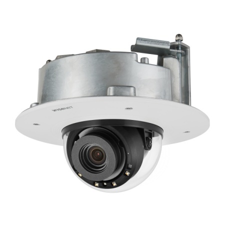 Camera supraveghere IP Hanwha Vision dome 8MP XND-9082RF 4K cu chipset Wisenet7, lentila varifocala motor 2.8-8.4 mm, IR pana la 40 m, WDR extrem, H.265/H.264, analiza video (defocus, directie, audio, soc, detectie fata/corp), dual SD 512 GB, PoE - Img 2