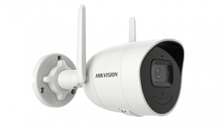 Camera supraveghere IP Hikvision Bullet 2MP DS-2CV2026G0-IDW2D(2.8mm), Wi-Fi distanta 120m, audio bidirectional (microfon si difuzor), IR 30m, WDR 120dB, slot card 256GB, protectie IP66, compresie H.265, analiza video VCA - Img 2