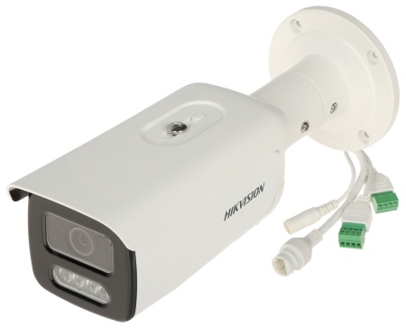 Camera supraveghere IP HikVision Bullet 8MP DS-2CD2T87G2-LISU/SL(2.8mm), ColorVu, Smart Hybrid Light, Live Guard (alarma audio si lumina stroboscopica), AcuSense, audio bidirectional, 130 dB WDR, protectie IP67, slot card, imagine color 24/7 - Img 4