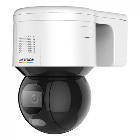 Camera supraveghere IP HikVision Mini PT Dome 4MP DS-2DE3A400BW-DE/W(F1)(T5)(4mm), Tehnologie ColorVu 24/7, Alarma audio-vizuala integrata, AcuSense Deep Learning, Captura faciala, Microfon si difuzor, Lumina alba 30m, PoE - Img 2