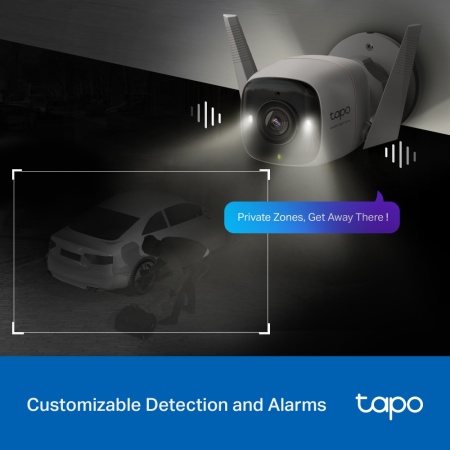 Camera supraveghere Wi-Fi TP-Link bullet 2K QHD Tapo C325WB, ColorPro Night Vision, lentila F1.0, senzor 1/1.79, detectie AI persoane si vehicule, slot card 512GB, protectie IP66, Ethernet, unghi vizual 131 grade - Img 5